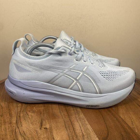 Asics Gel-Kayano 31 Cool Grey Pure Silver Womens Blue Gray Size 8 Running Shoes - Picture 1 of 12